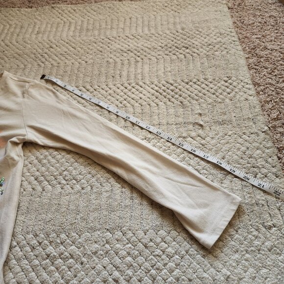 ❄️ Wonder Nation Girls Sequin Snowflake Long Sleeve Top – Size LG (10–12) - Picture 9 of 13